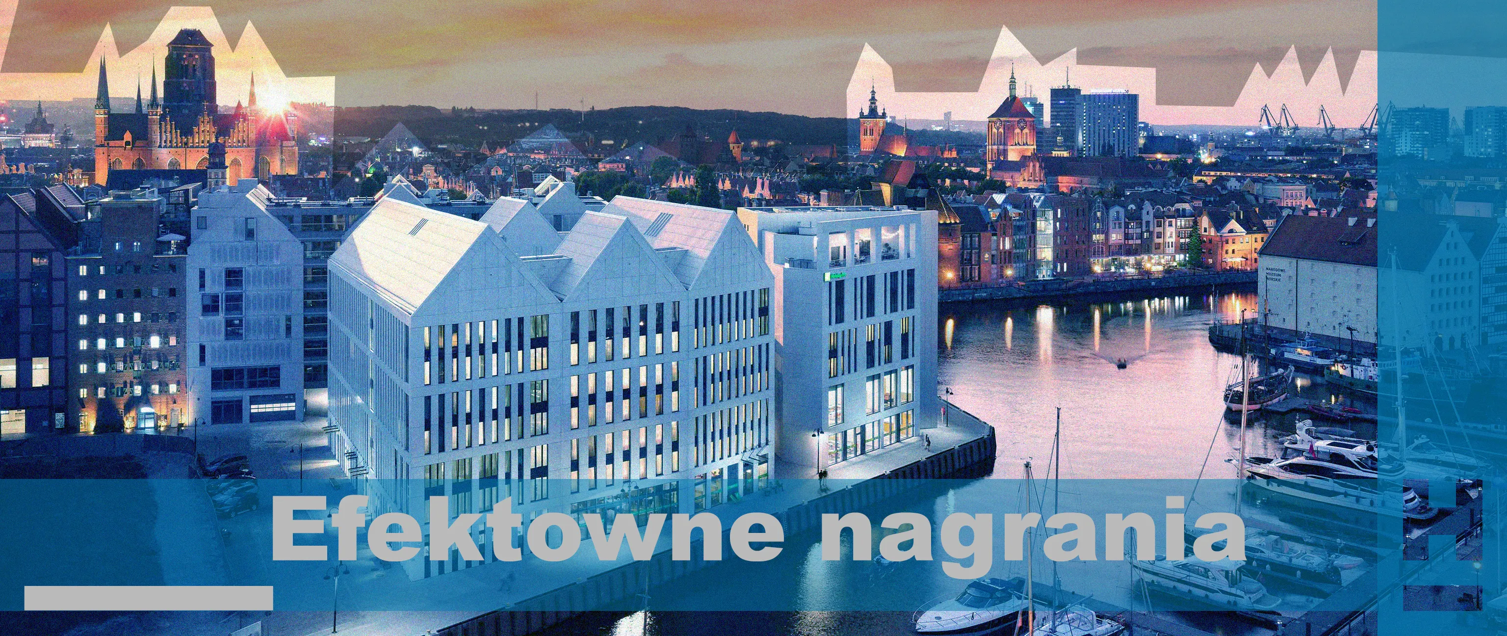 Efektywne nagrania z drona w Gdańsku.